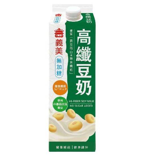 義美無加糖高纖豆奶900ml