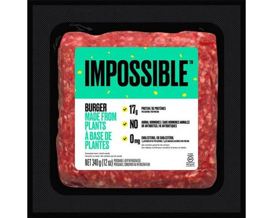Impossible · Impossible Boeuf Haché  À Base De Plantes 340G - Plant-based burgers (340 g)