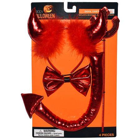 Festive Voice Happy Halloween Devil Costume - 1.0 set