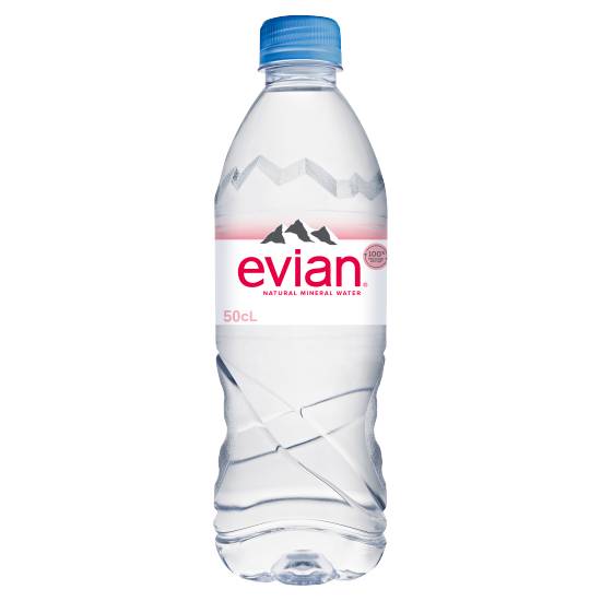 Evian Still Natural Mineral Water (500 ml)