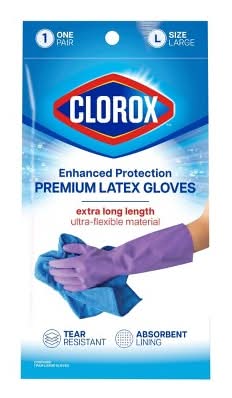 Clorox Enhanced Protection Premium Latex Gloves, L