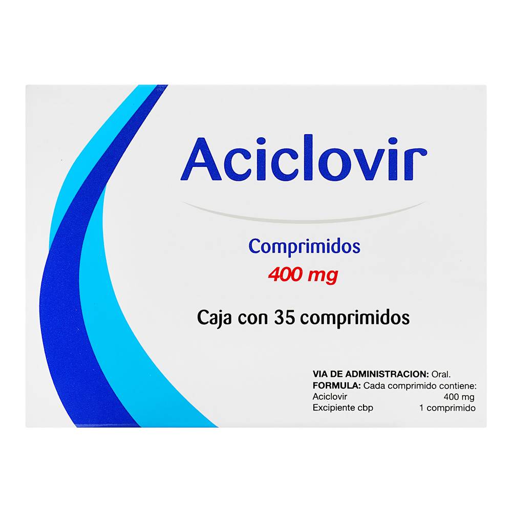 Farmacom aciclovir comprimidos 400 mg (35 piezas)