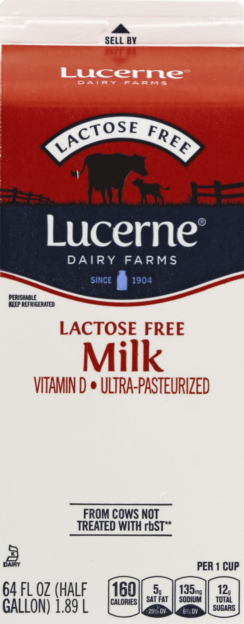 Lucerne Lactose Free Vitamin D Ultra Pasteurized Milk (64 fl oz)
