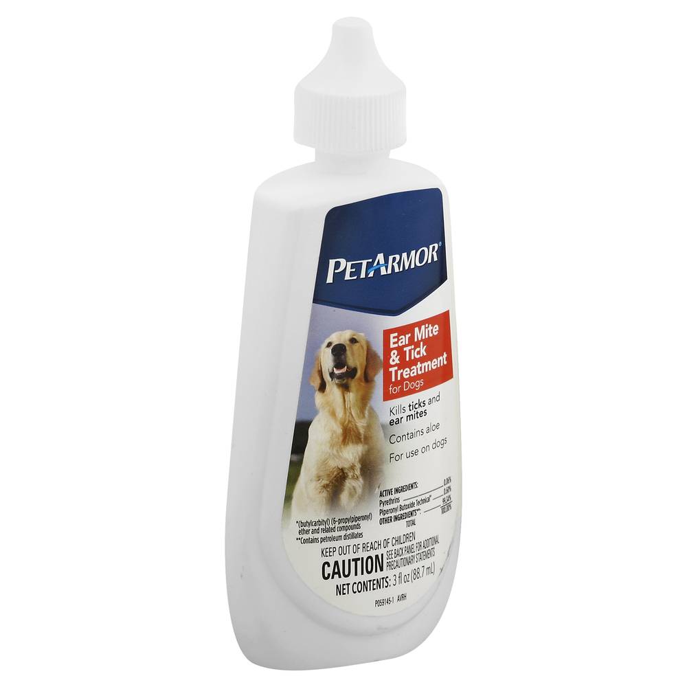 Petarmor Ear Mite & Tick Treatment For Dogs (3 oz)