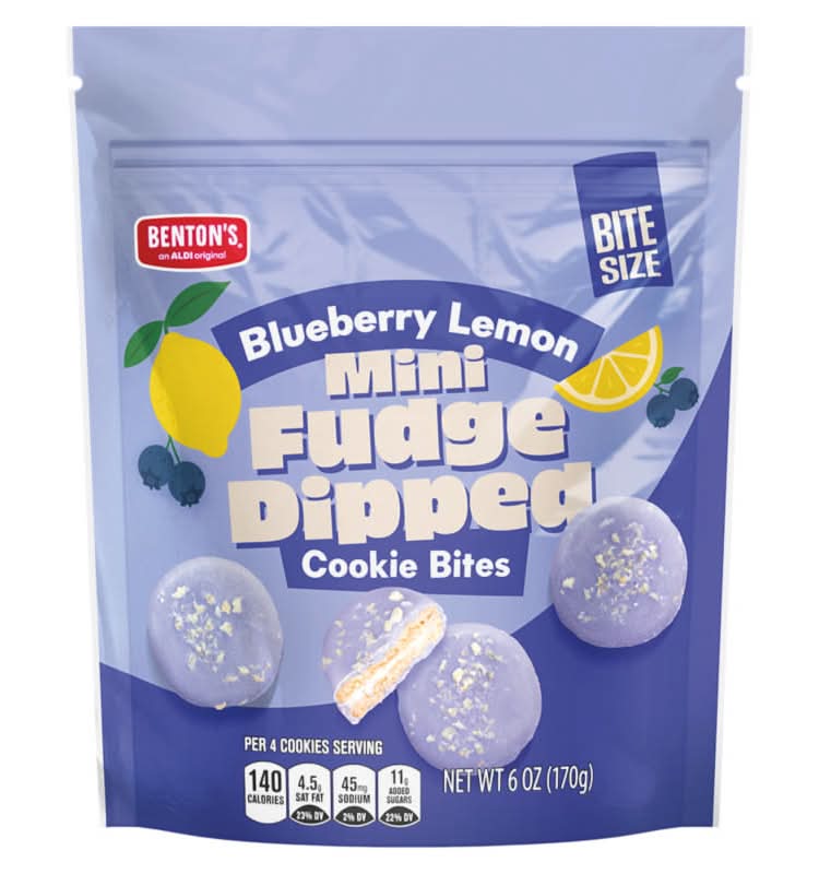 Benton's Blueberry Lemon Mini Dipped Sandwich Cremes