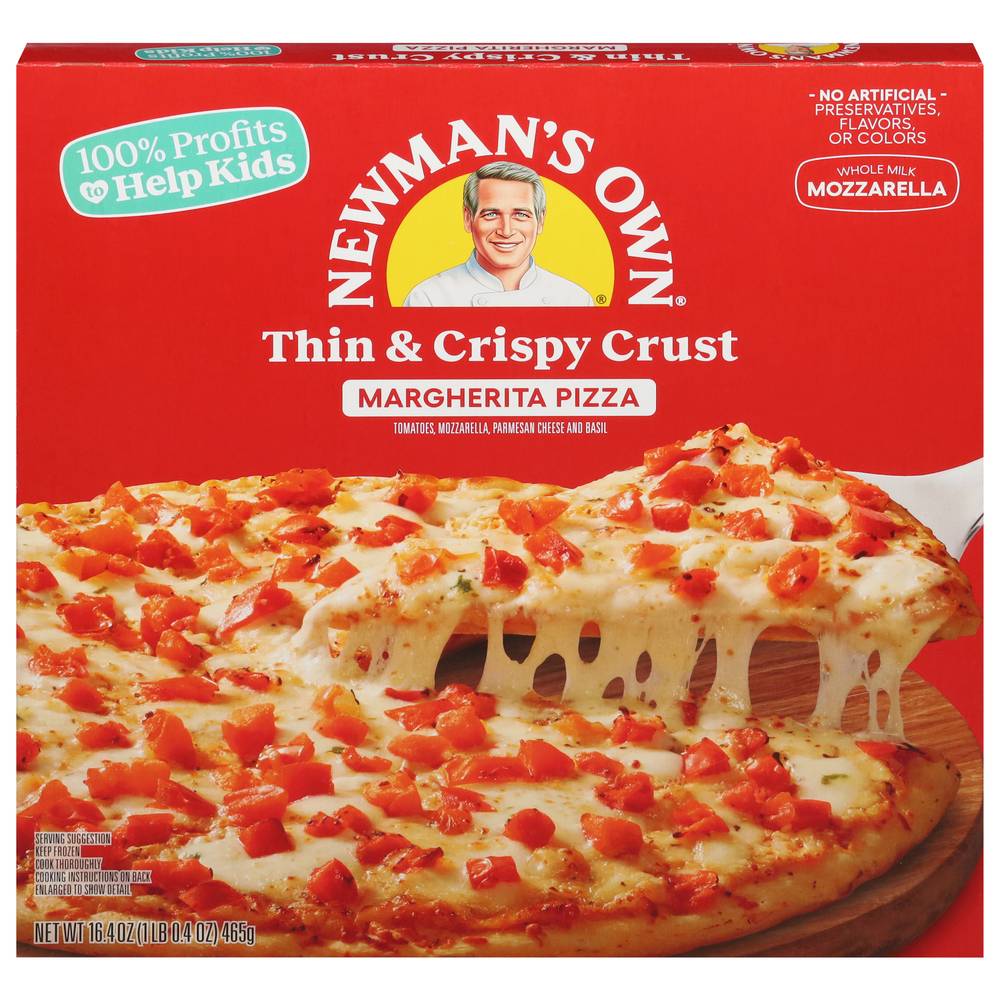 Newman's Own All Natural Thin & Crispy Margherita Frozen Pizza (1.02 lbs)