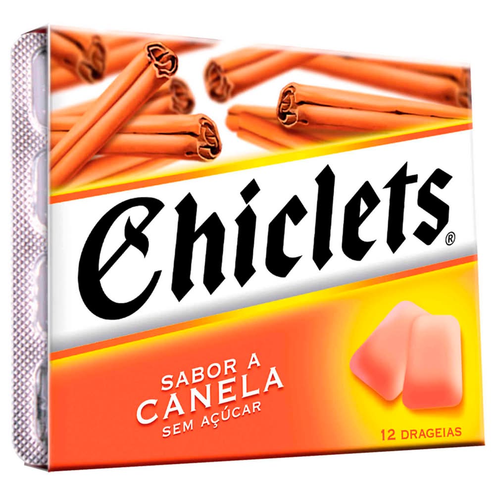 Chiclets - Pastilhas fire canela, 16 g