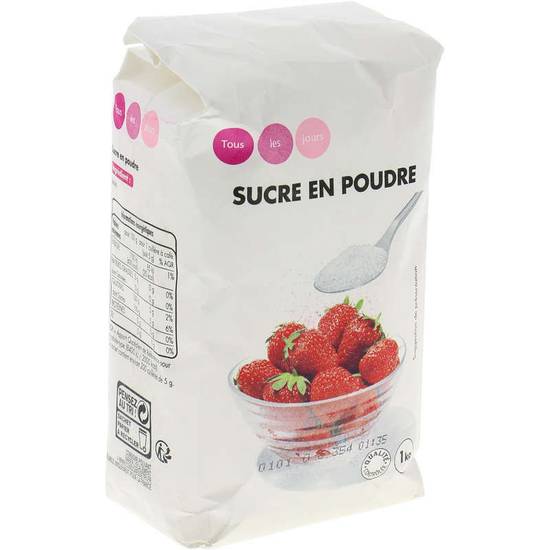 Tous les jours Sucre en Poudre 1kg