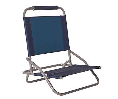 Navy Low Sand Folding Beach Chair