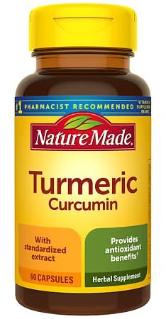 Nature Made Turmeric Curcumin Supplements Capsules 500 mg (60 ct)