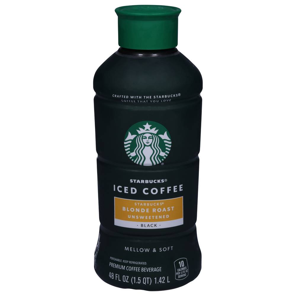 Starbucks Blonde Roast Unsweetened Iced Coffee (48 fl oz)