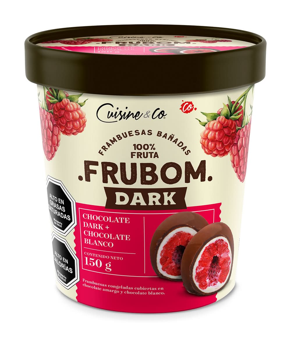 Cuisine & Co · Frubom frambuesas congeladas cubiertas de chocolate (150 g)