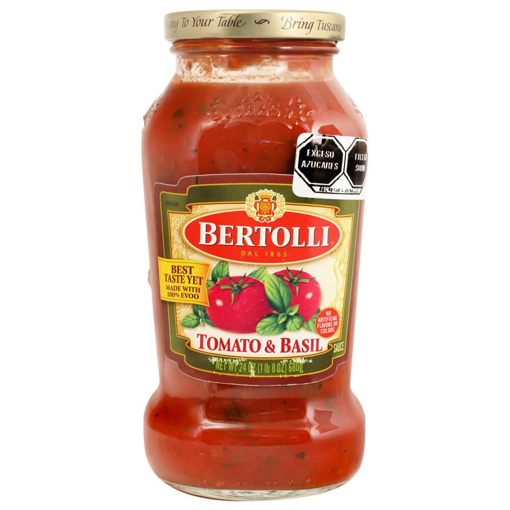 Bertolli · Salsa para pasta tomate y albaca (680 g)