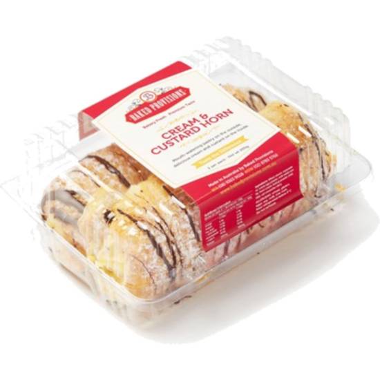 Baked Provisions Cream & Custard Horn (2 Pack)