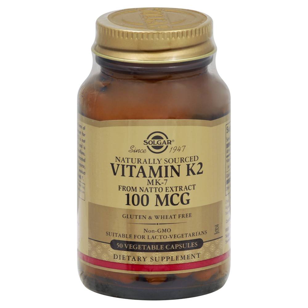 Solgar Vitamin K2 100 Mcg Vegetable Capsules