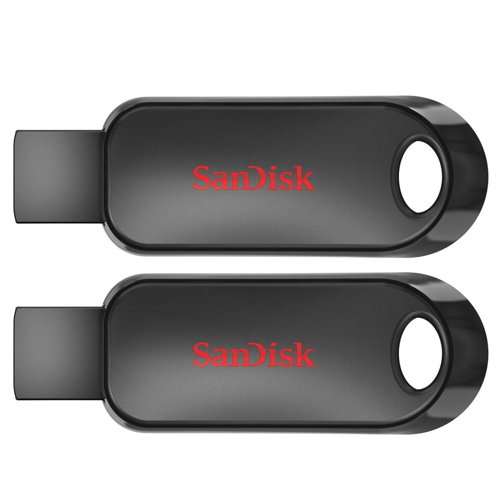 Cruzer Snap USB Flash Drive, 32GB, 2-Pack