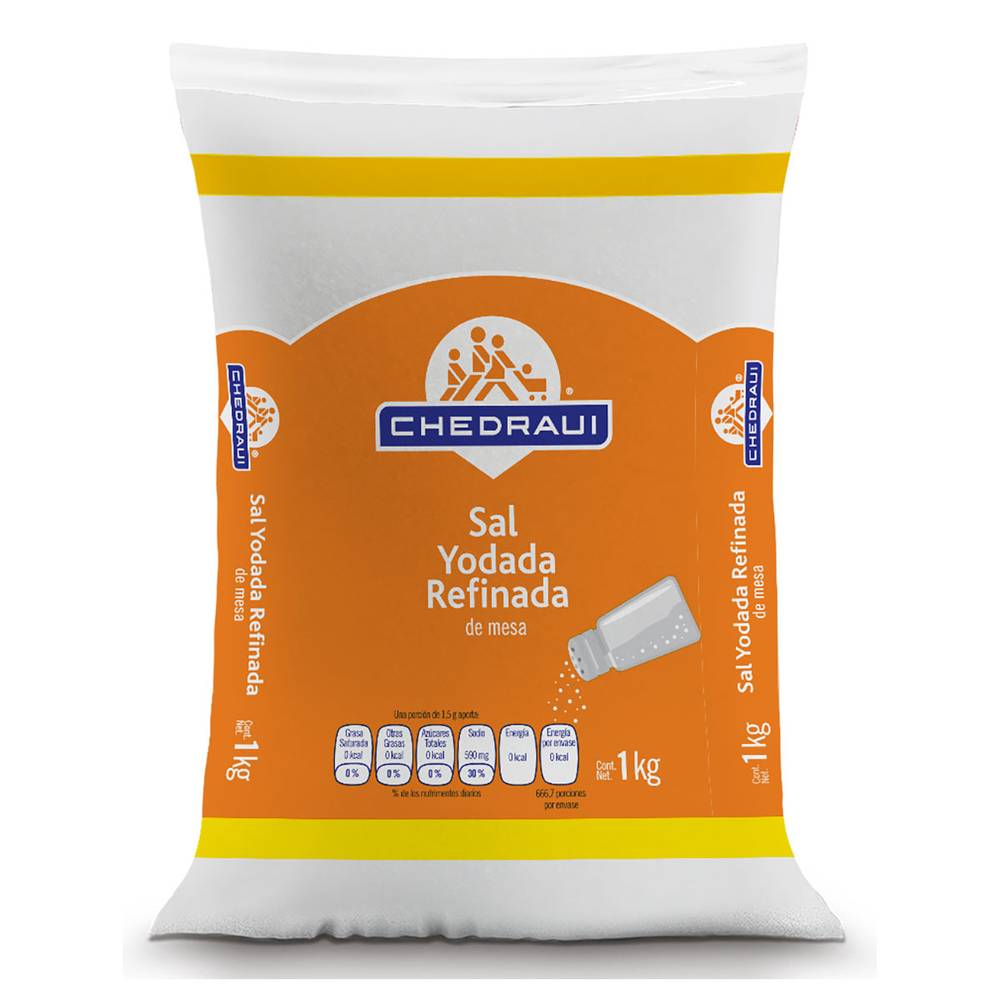 Chedraui · Sal yodada refinada (1 kg)