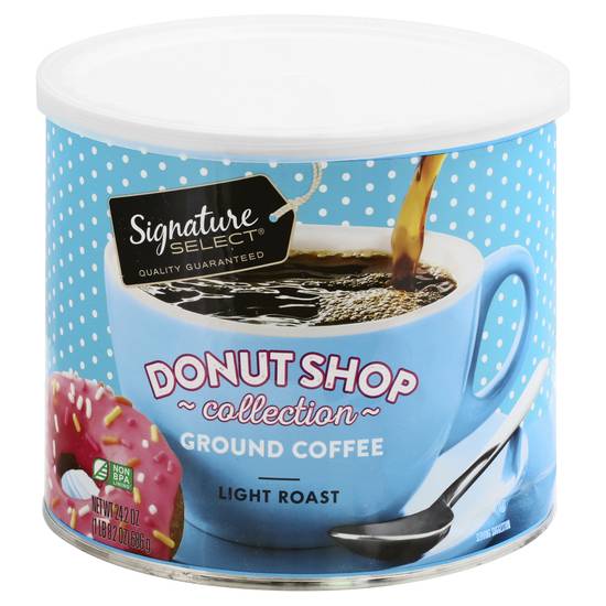 Signature Select Donut Shop Light Roast Ground Coffee (24.2 oz)