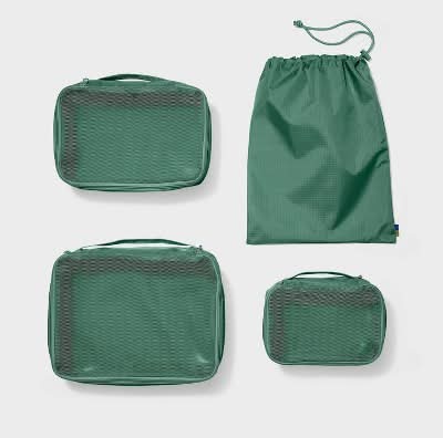 Open Story Packing Cube Set, Green (4 ct)