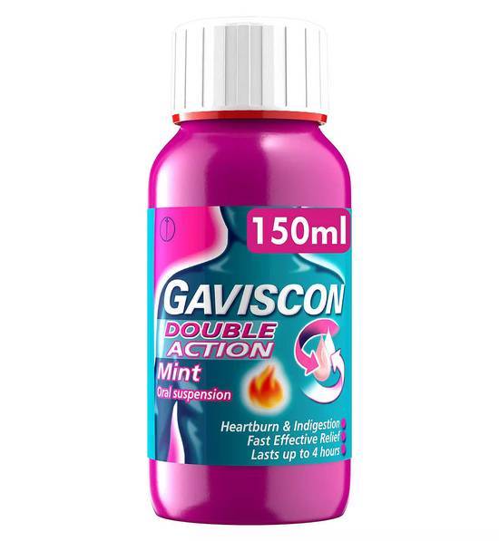 Gaviscon Double Action Heartburn & Indigestion Liquid Mint 150ml