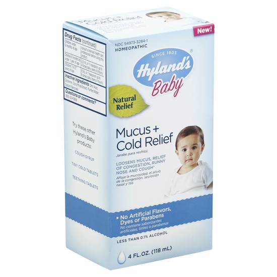 Hyland's Baby Homeopathic Mucus + Cold Relief (4 fl oz)
