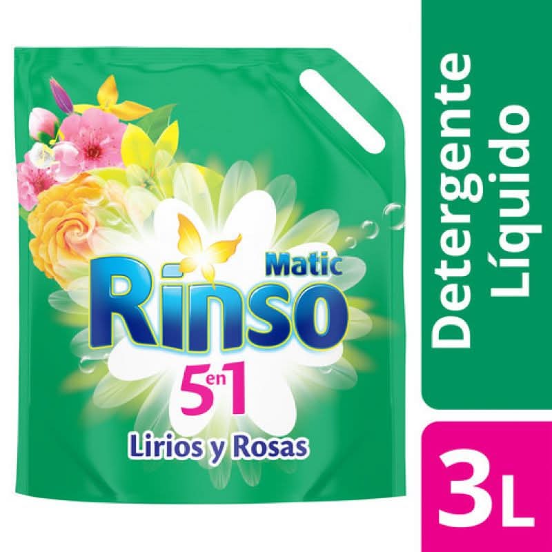 Rinso · Matic detergente líquido de lirios y rosas (3 L)