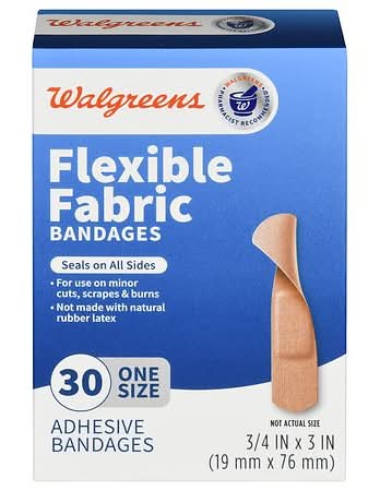 Walgreens Flexible Fabric Adhesive Bandages One Size (30 ct)