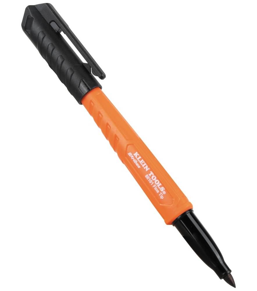 Klein Tools Skribes Fine Tip Permanent Marker, Black, 1-Pack | 86101