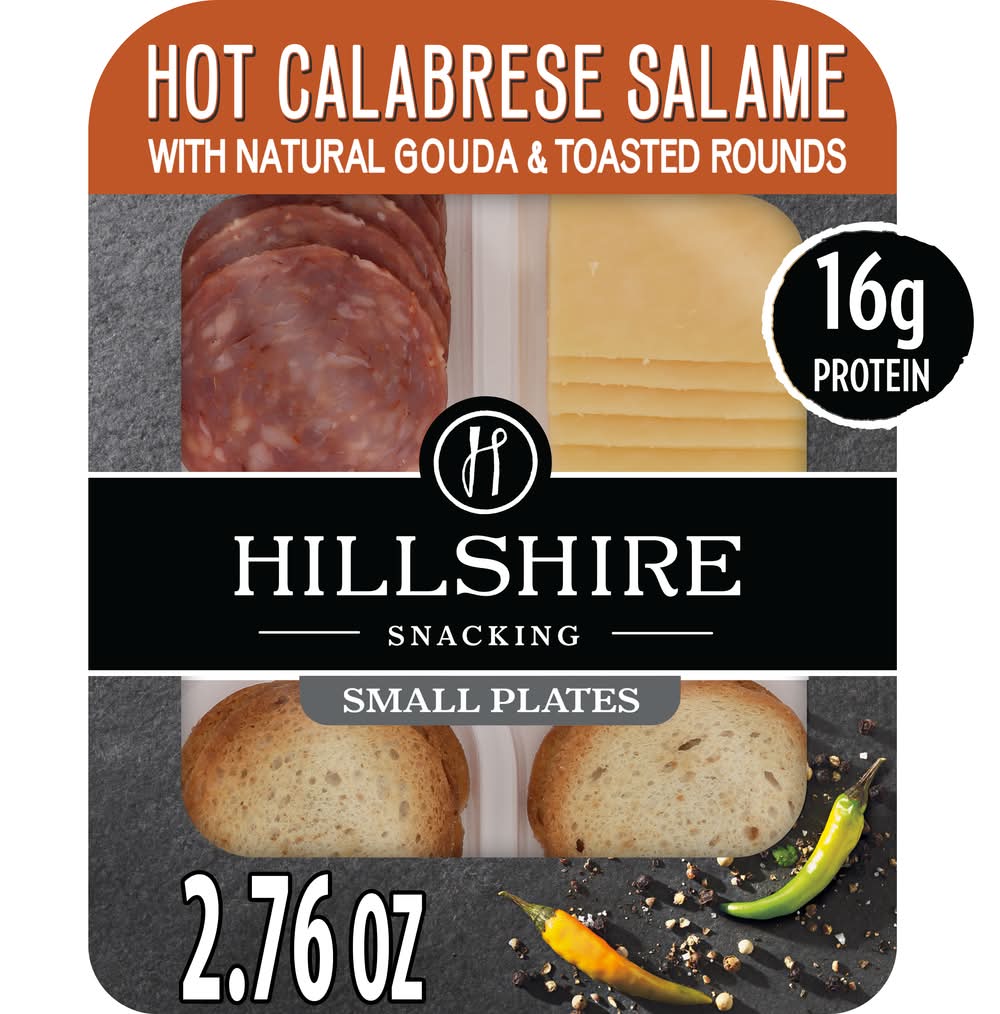 Hillshire Hot Calabrese Salame Snack Plate, Natural Gouda (2.76 oz)