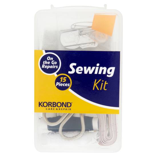 Korbond Care & Repair on the Go Repairs Sewing Kit 15 Pieces