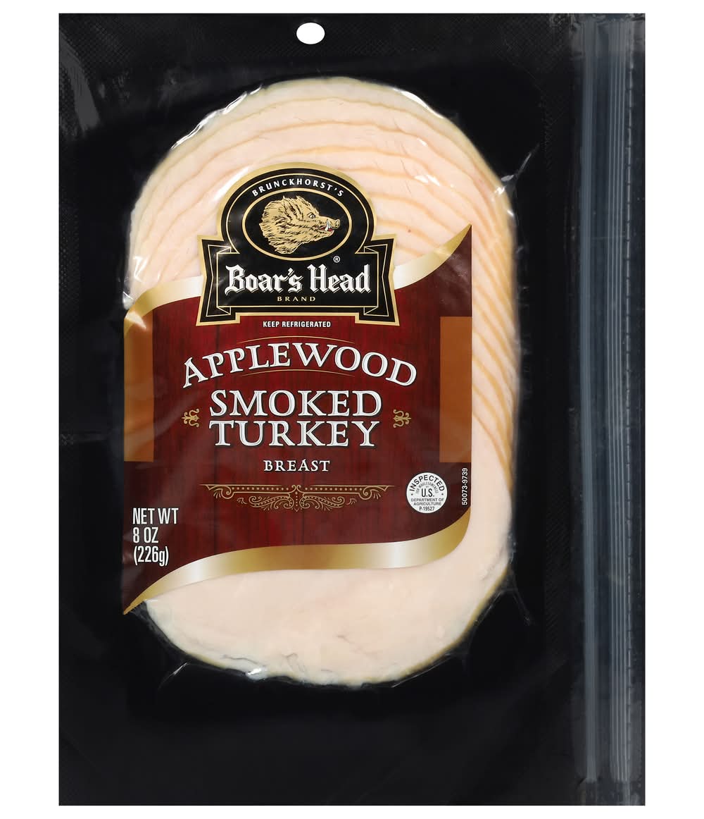 Boar's Head Smoked Turkey Breast, Applewood (8 oz)