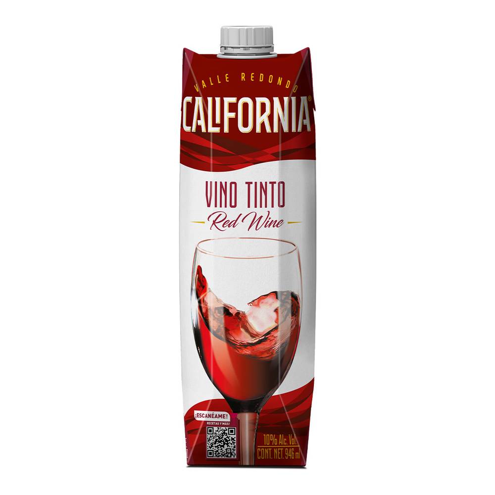 Valle redondo vino tinto california (cartón 946 ml)