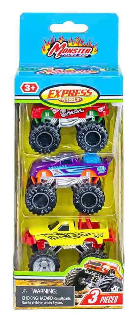 Express Wheels Monster Truck 3 Ct - Assorted