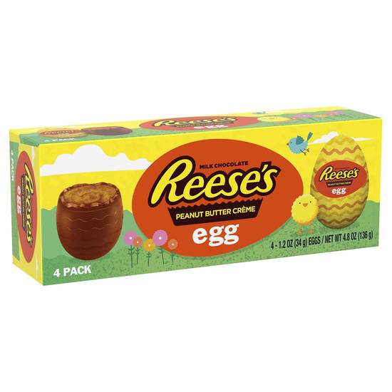 Reese's Milk Chocolate Peanut Butter Cream Eggs (4 ct)