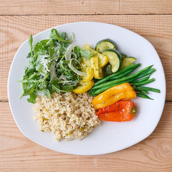 seasonal vegetable plate