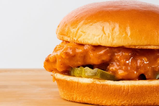Sauced Chicken Sandwich Meal