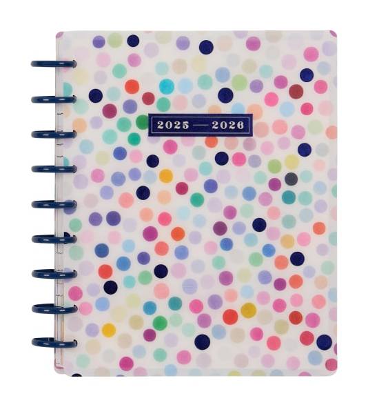 2025-2026 Happy Planner Monthly/Weekly Classic Happy Planner, 7" x 9-1/4", Radiant Spectrum, July 2025 To June 2026, PD0024C052
