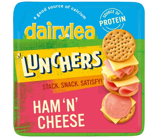 Dairylea Ham 'N' Cheese, Lunchers Convenience Snack With Sunflower Oil (65g)