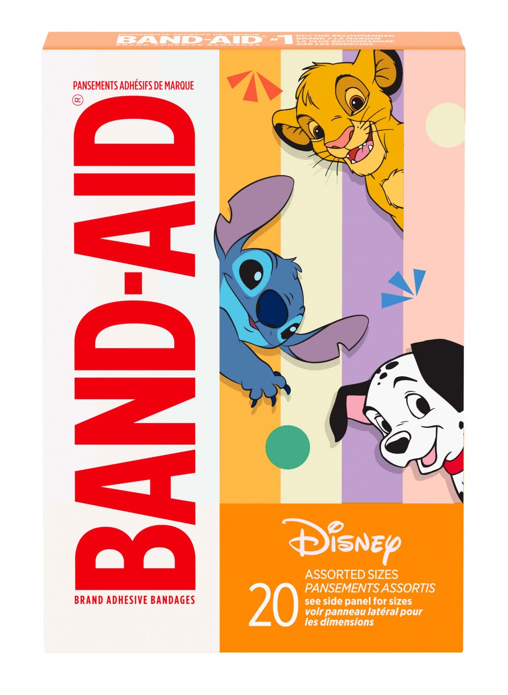 Band-Aid Disney Princess Children's Bandages, Assorted (20 ct)