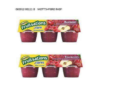 Mott´S Fruitsations Unsweetened Raspberry & Fibre Fruit Snacks (6 x 111 g)