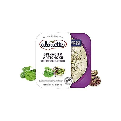 Order Alouette Spinach & Artichoke Spread 6.5oz food online from Everyday Needs By Gopuff store, Fairfield on bringmethat.com