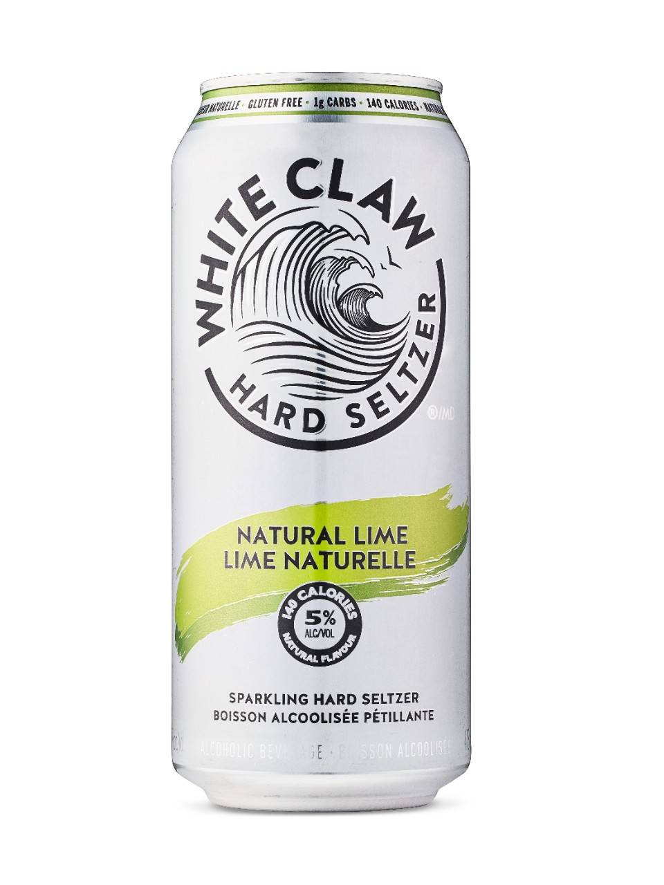 White Claw Sparkling Hard Seltzer, Natural Lime (473 ml)