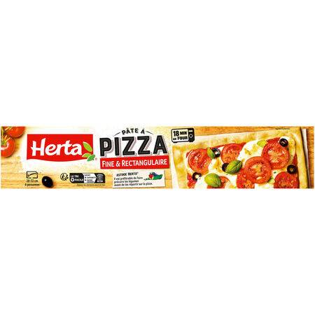 Pâte à pizza fine & rectangulaire HERTA - le paquet de 390 g