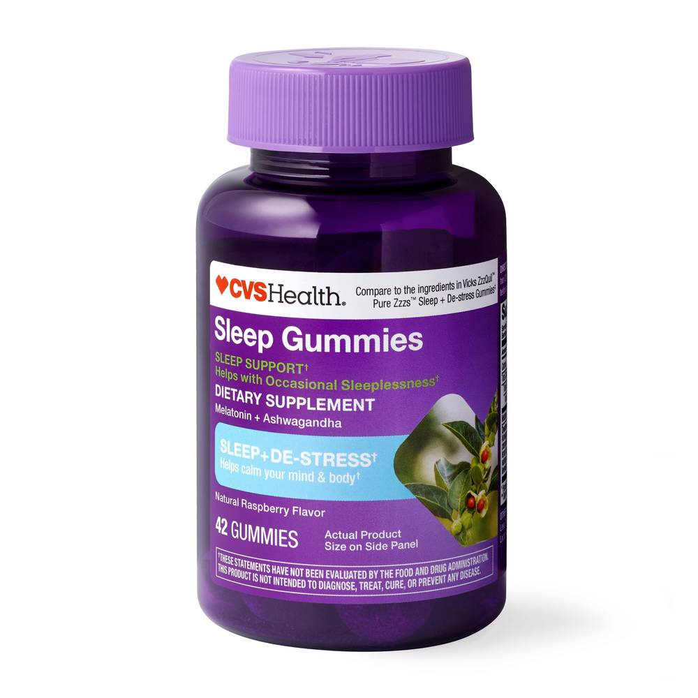 CVS Health Sleep & Destress Melatonin Gummies, 42 CT