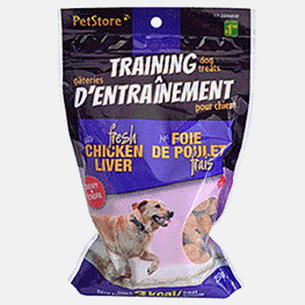 Petstore gateries d'entraînement pour chien avec foie de poulet 100 % naturel