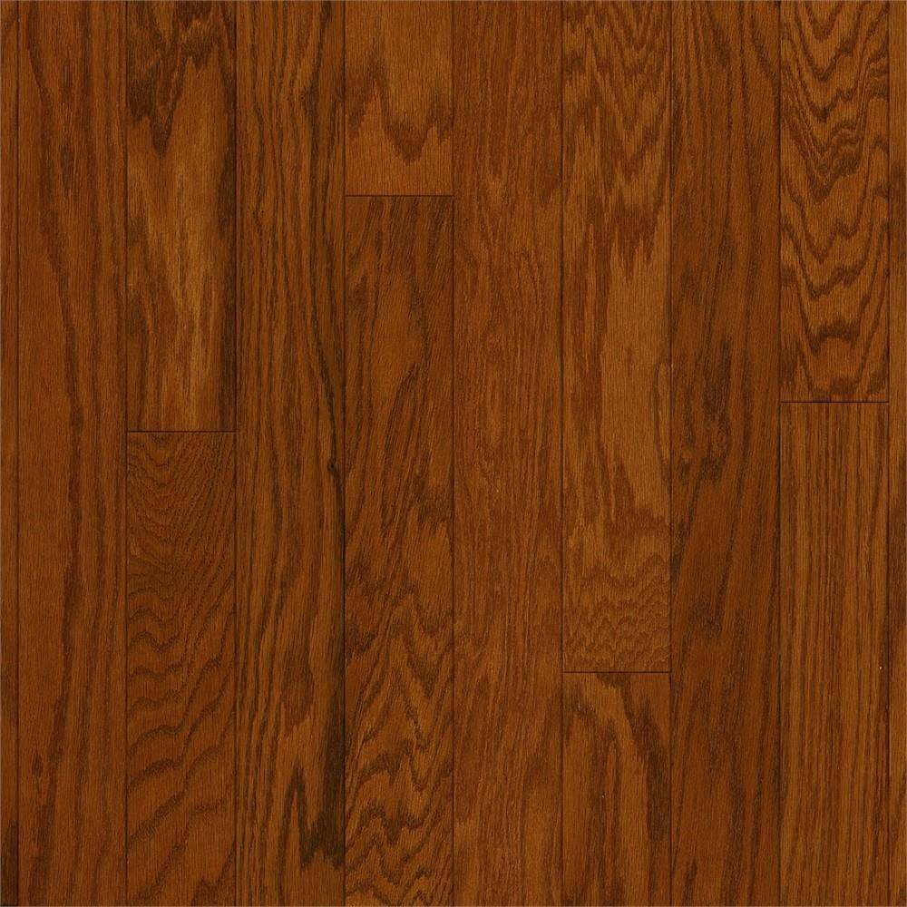 Bruce Frisco Gunstock Oak 3-in W x 3/8-in T x Varying Length Smooth/Traditional Engineered Hardwood Flooring (22-sq ft / Carton) | ESS321EE