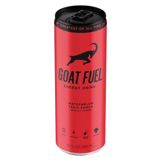 G.O.A.T. Fuel Watermelon Fruit Punch Energy Drink 12oz Can