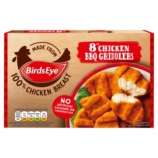 Birds Eye Chicken Bbq Griddlers (8ct)