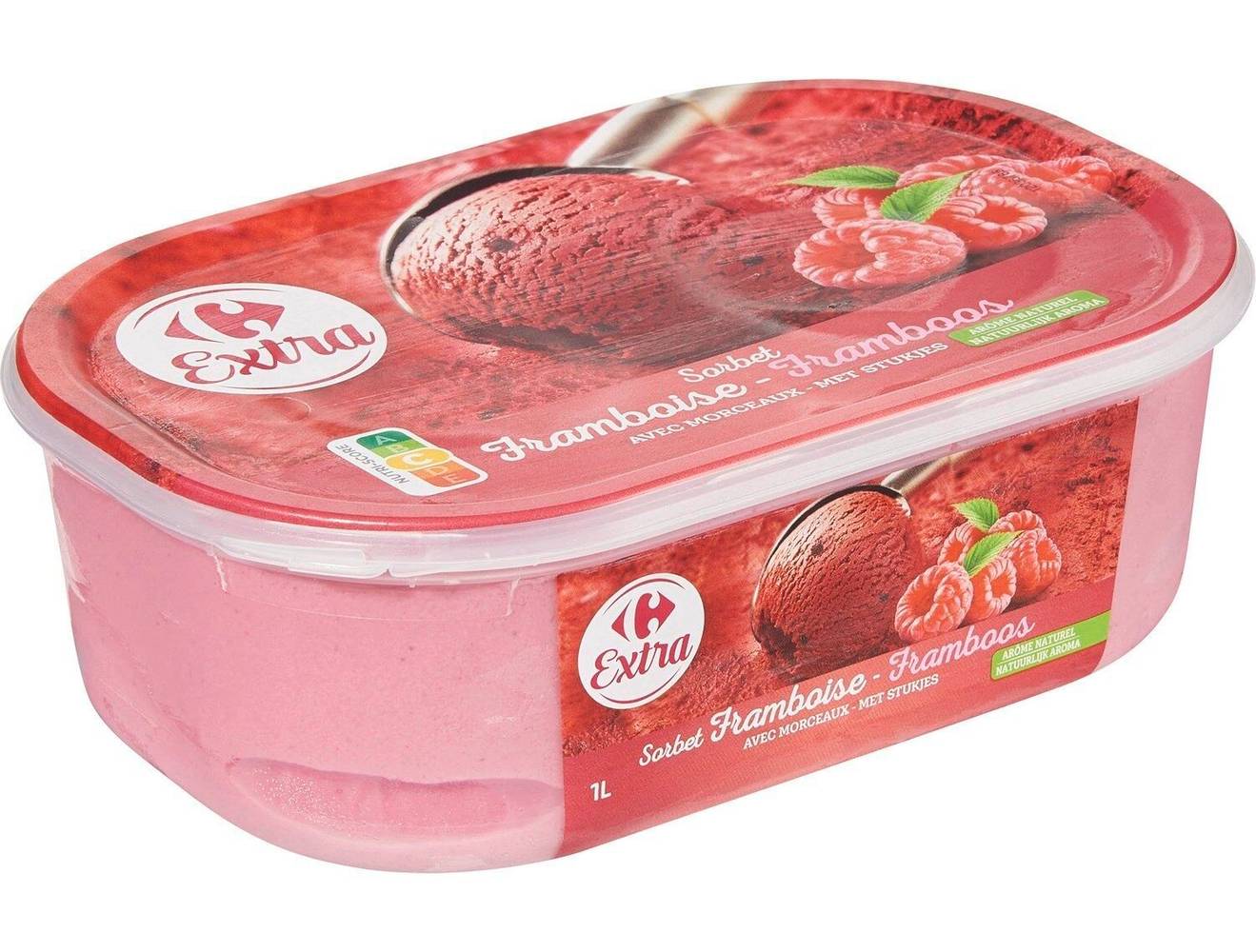 Carrefour Extra - Sorbet à la framboise (1L)