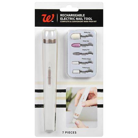 Walgreens Rechargeable Electric Nail Tool (7 ct)